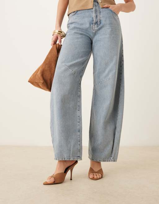 ASOS DESIGN Noon suedette high heeled mules in mink