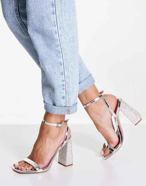 Petit talon argenté on sale