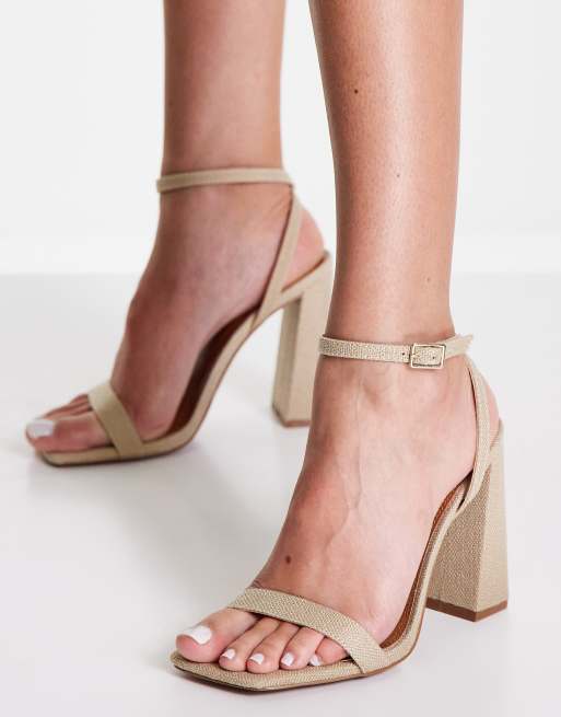 Sandali colore neutro shop