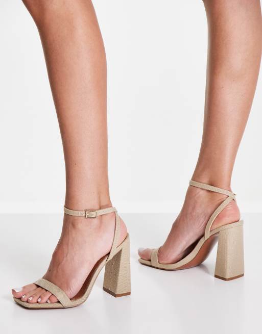 Sandali colore neutro shop