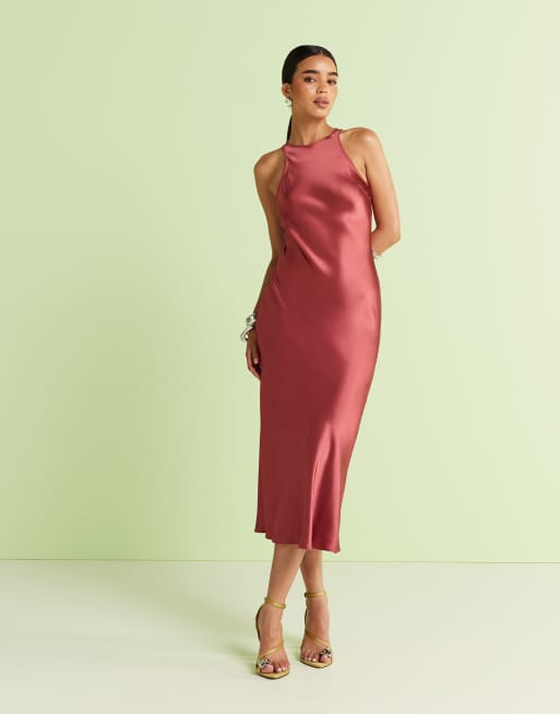 ASOS DESIGN North high heeled sandal with toe trim in pistachio