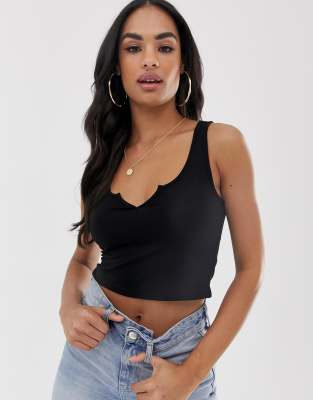 asos black tank top