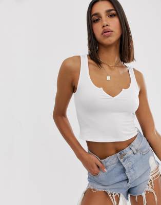 asos white tank top