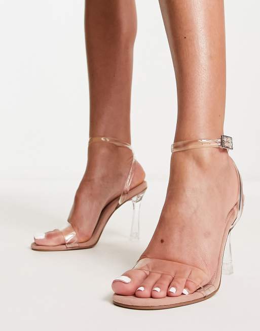 ASOS DESIGN - Notion - Gennemsigtige sandaler med hæl i barely-there-stil, 4 af 4