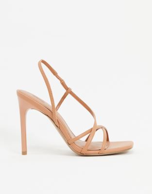 beige strappy sandals