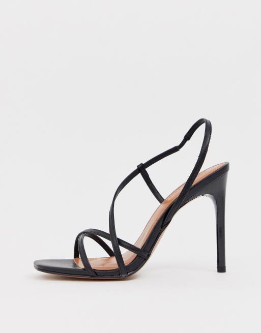 Black strappy heels outlet asos