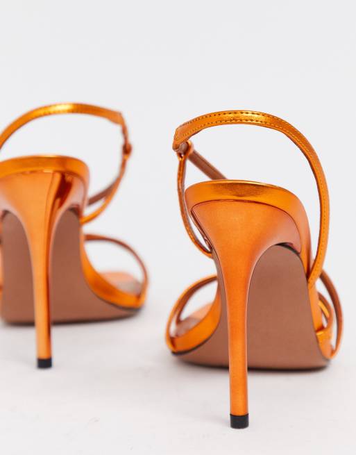 Copper sales strappy heels