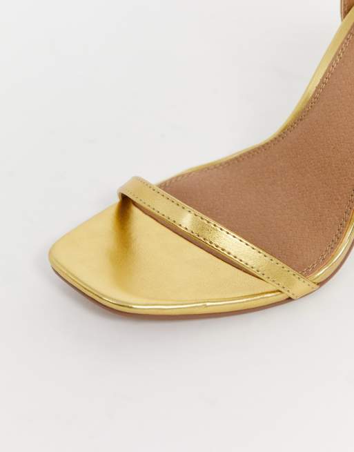 Asos on sale gold sandals