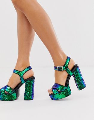 asos sparkly heels
