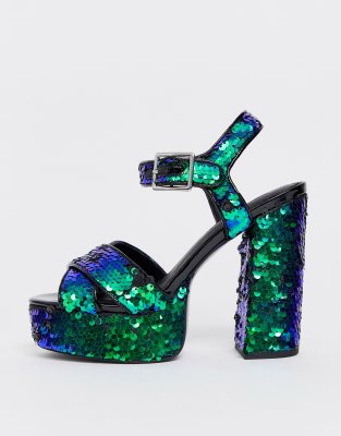 asos sparkly heels