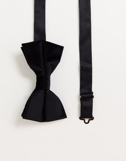 ASOS DESIGN - Nœud papillon en velours - Noir