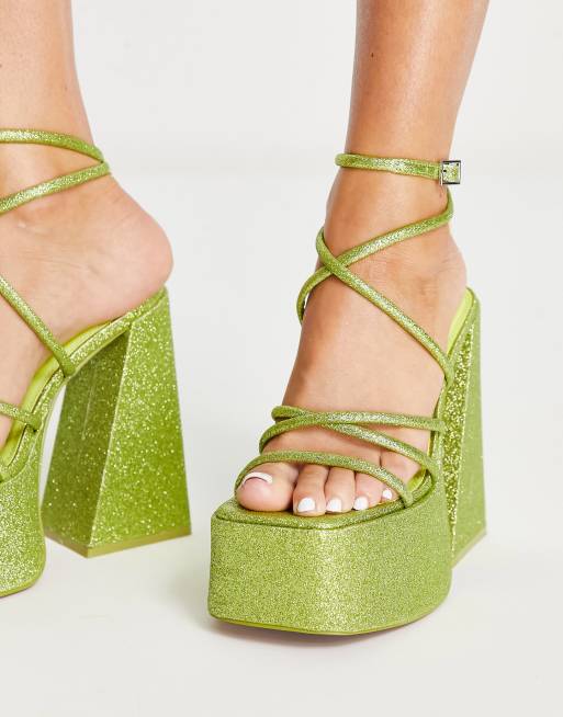 Asos hot sale green sandals