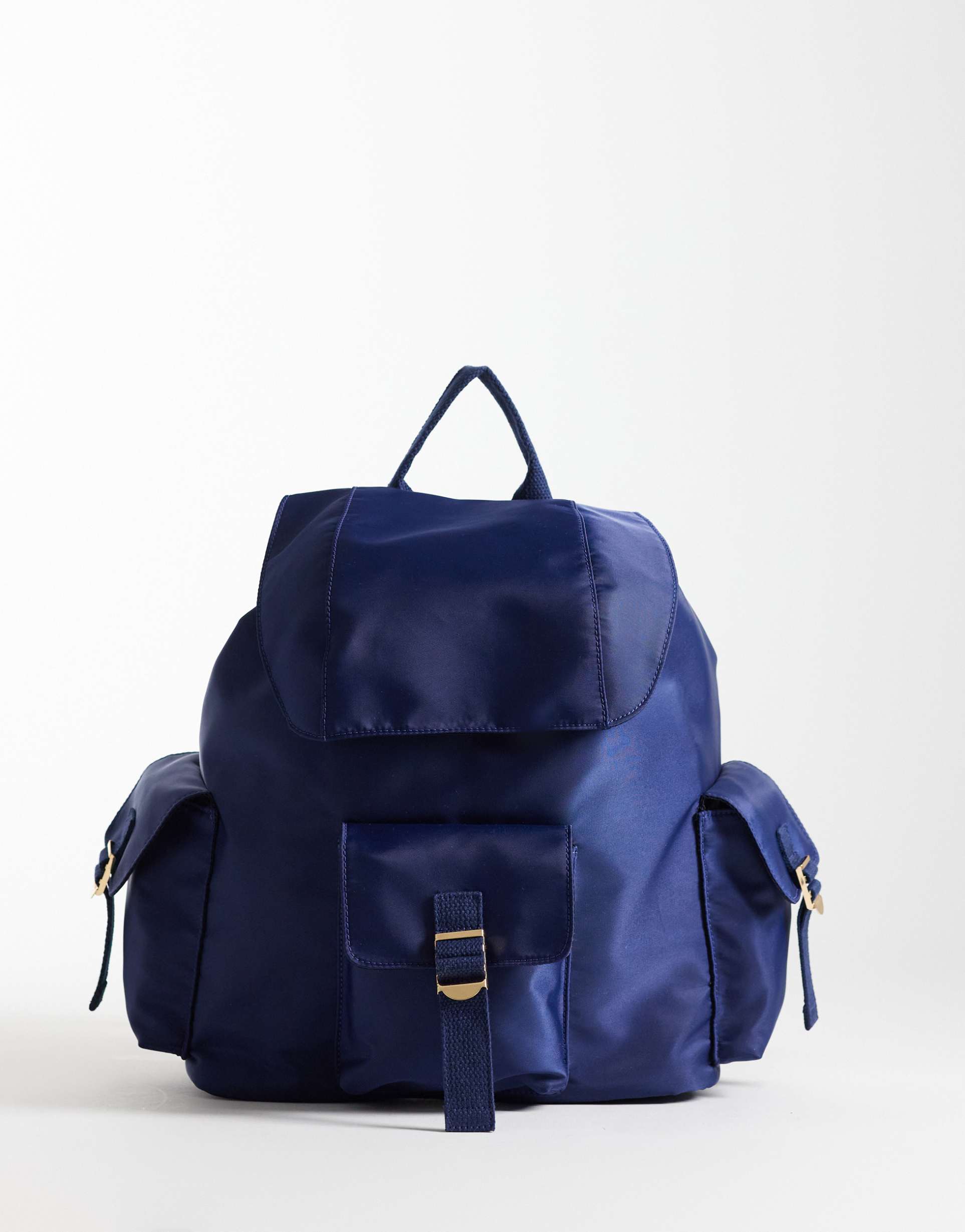 asos design nylon backpack in navy