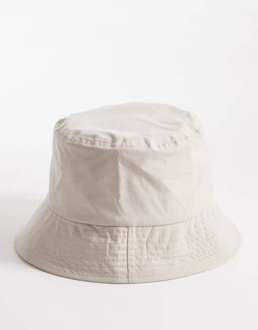 ASOS DESIGN - Nylon bucket hat in steenkleur, 2 van 3