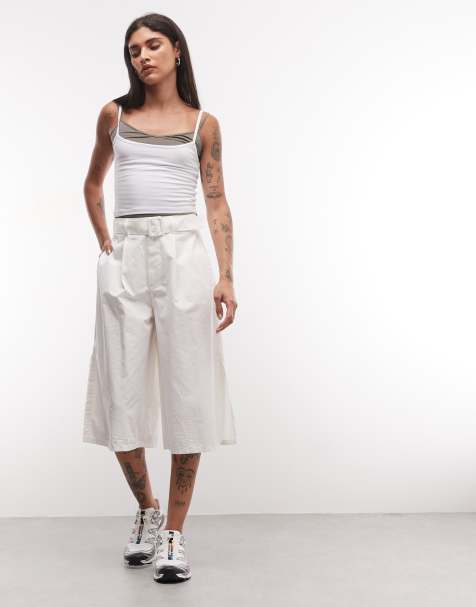 ASOS DESIGN nylon longline bermudashort in ecru - view 1