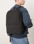 [ASOS DESIGN] ASOS DESIGN nylon quilted backpack in black No Size BLACK