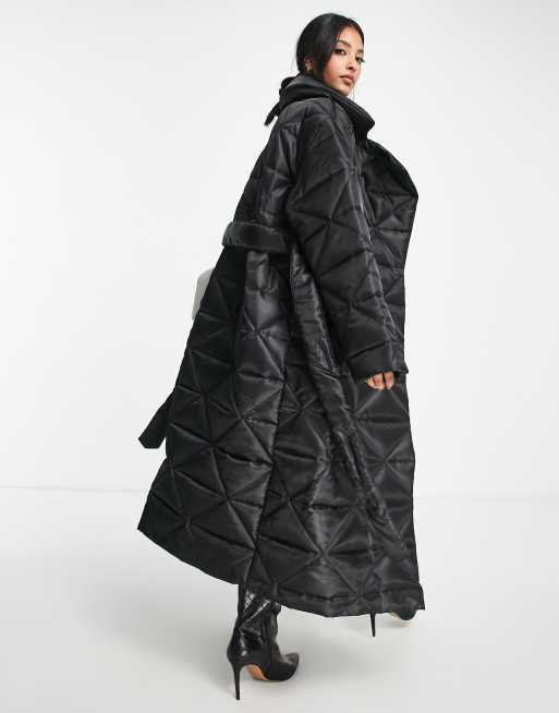 Petite Black Maxi Puffer Coat