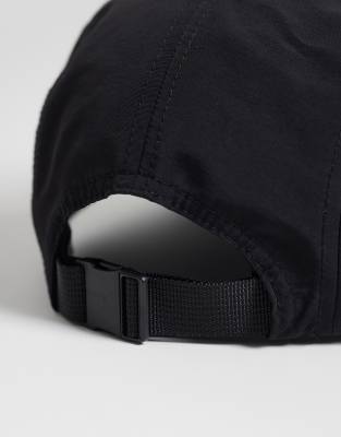 Asos Design Nylon Tech Cap In Black