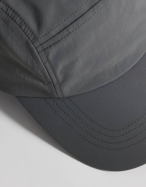 ASOS DESIGN nylon tech cap in gray, 2 of 3