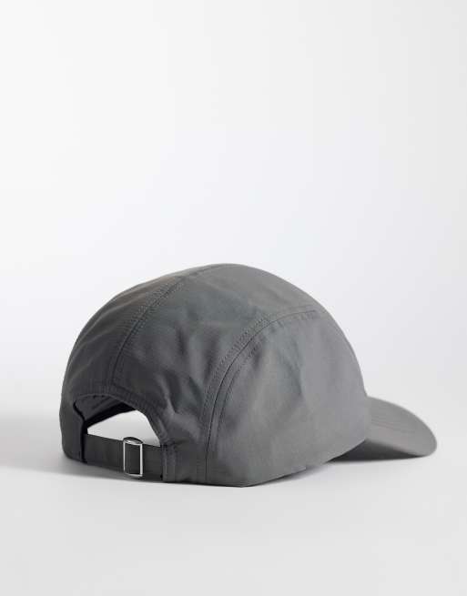 ASOS DESIGN nylon tech cap in grey, 3 of 3