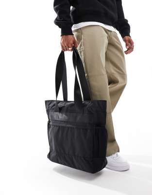 nylon tech utility tote bag-Black