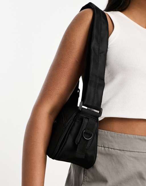 ASOS DESIGN nylon utility neck phone pouch