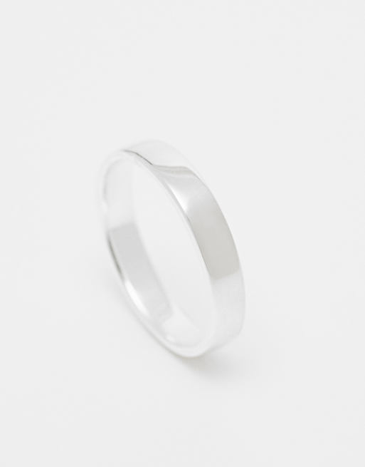 ASOS DESIGN – Obrączka ze srebra wysokiej próby, 2 z 4