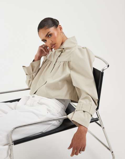 ASOS DESIGN – Obszerna kurtka o krótkim fasonie z wysokim kołnierzem - view 1