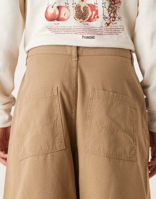 ASOS DESIGN – Obszerne jasnobrązowe spodnie oversize typu carpenter, 5 z 5