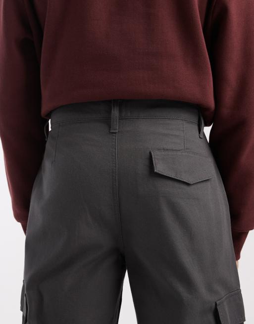 ASOS DESIGN – Obszerne szare spodnie bojówki, 5 z 5