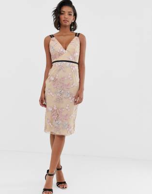 floral midi occasion dress