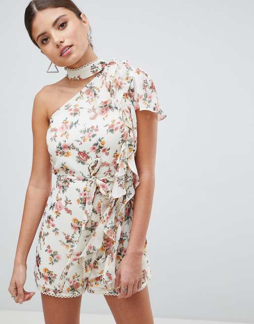 Asos cheap floral playsuit