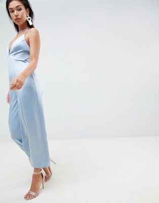 satin cami jumpsuit