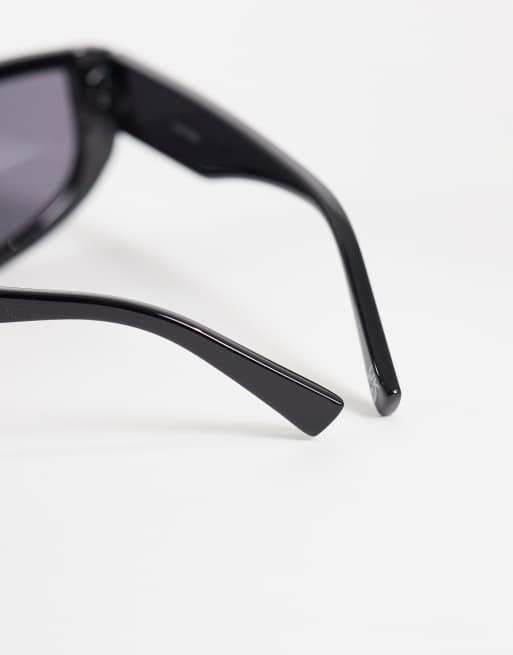 ASOS DESIGN - Occhiali da sole cat eye squadrati neri, 2 di 3