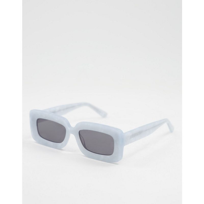 Regali di compleanno Idee Regalo da Donna DESIGN - Occhiali da sole con montatura squadrata in acetato azzurro chiaro 