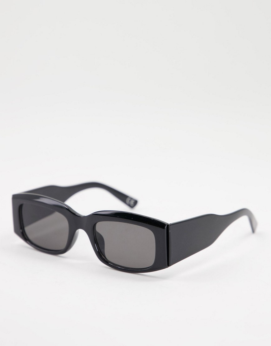 Occhiali Nero donna ASOS DESIGN - Occhiali da sole medi squadrati larghi sulle tempie, colore nero