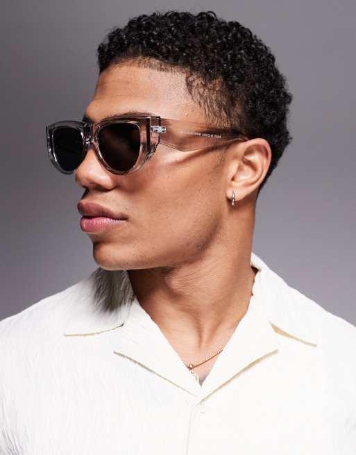 ASOS DESIGN Occhiali da sole spessi con montatura trasparente e