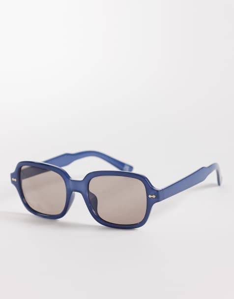 ASOS DESIGN - Occhiali da sole squadrati blu - view 1