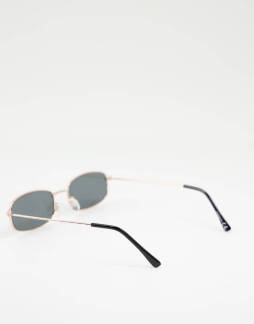 ASOS DESIGN - Occhiali da sole squadrati stile anni '90 con montatura in metallo , 3 di 4