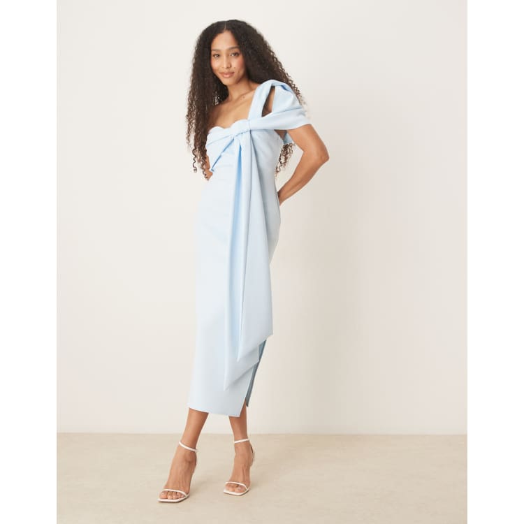 donate bridesmaid dresses Samantha Ready To Ship Bridesmaids Dress Style:strapless Color:periwinkle Self Portrait Midi dress