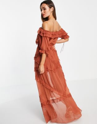 asos chiffon dress