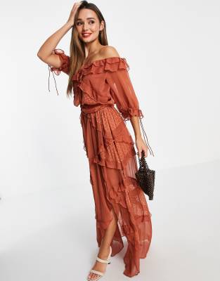 asos off the shoulder dress