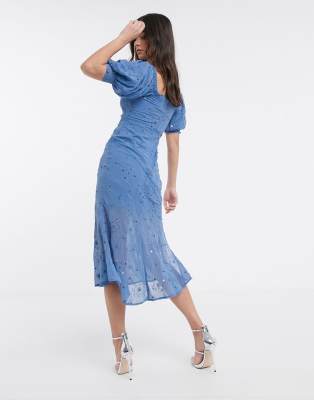 cornflower blue dress asos
