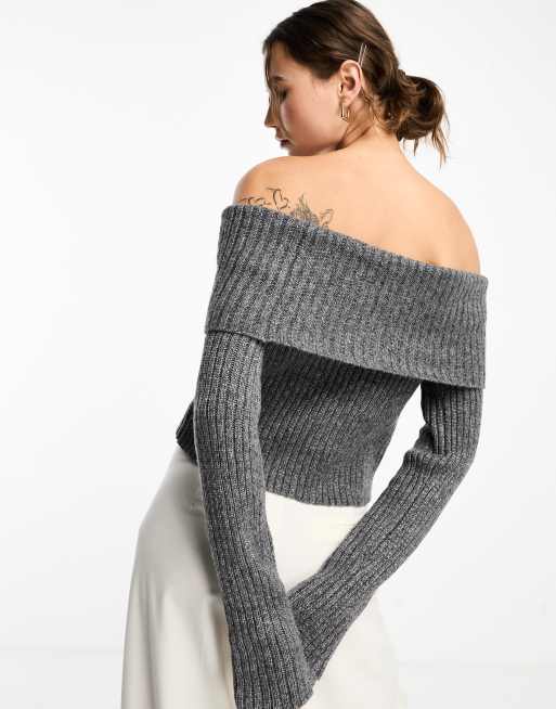 Asos off the outlet shoulder sweater