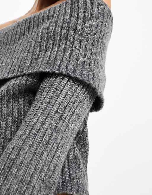 Asos off shoulder outlet jumper