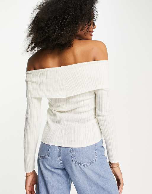 Asos off 2025 the shoulder sweater