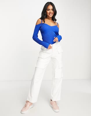 jumper pants with off shoulder