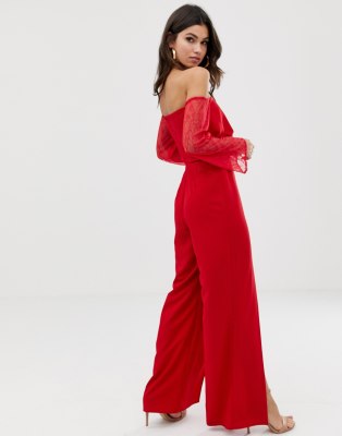 asos off shoulder jumpsuit