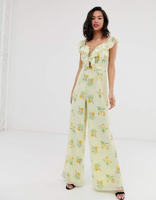 Lemon store print jumpsuit