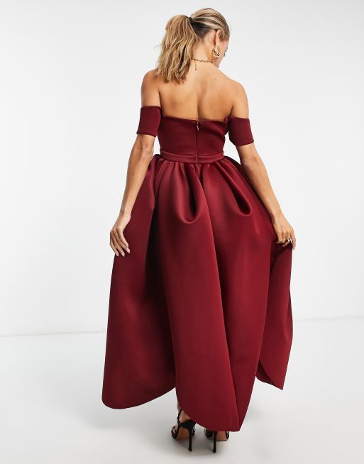 Long dress wine outlet color